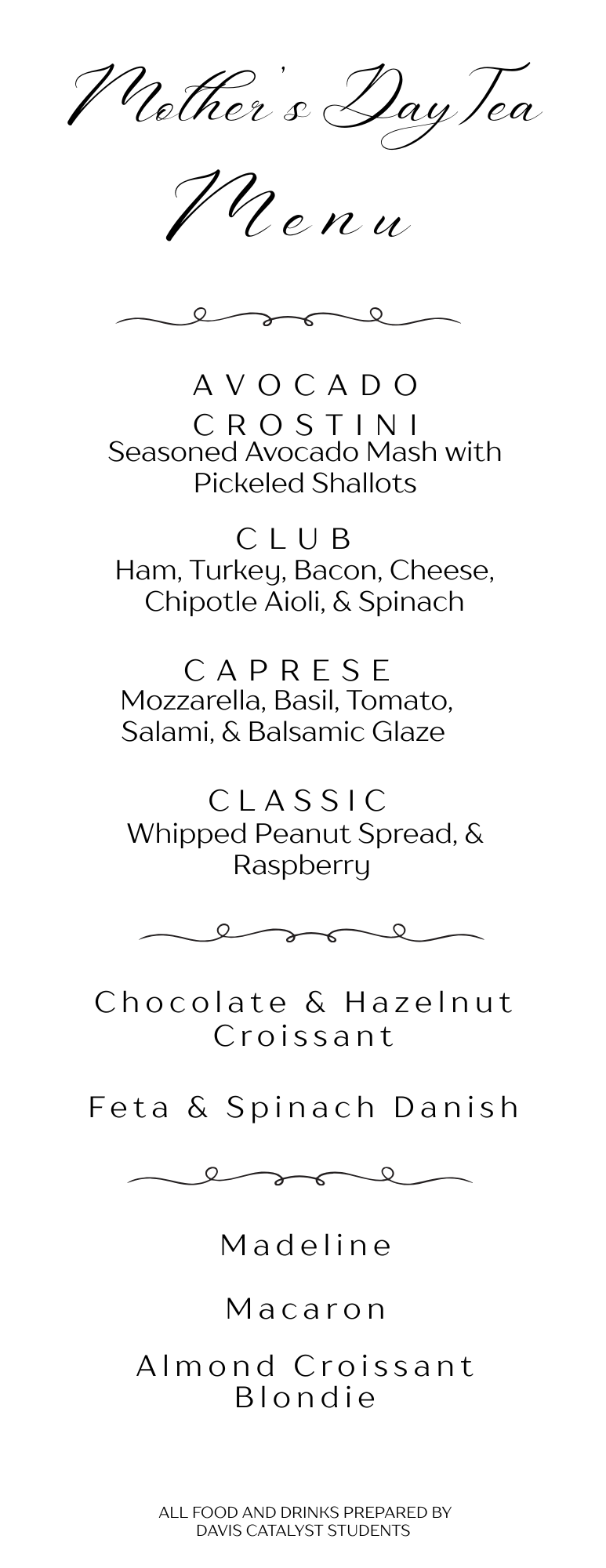 Menu Items
