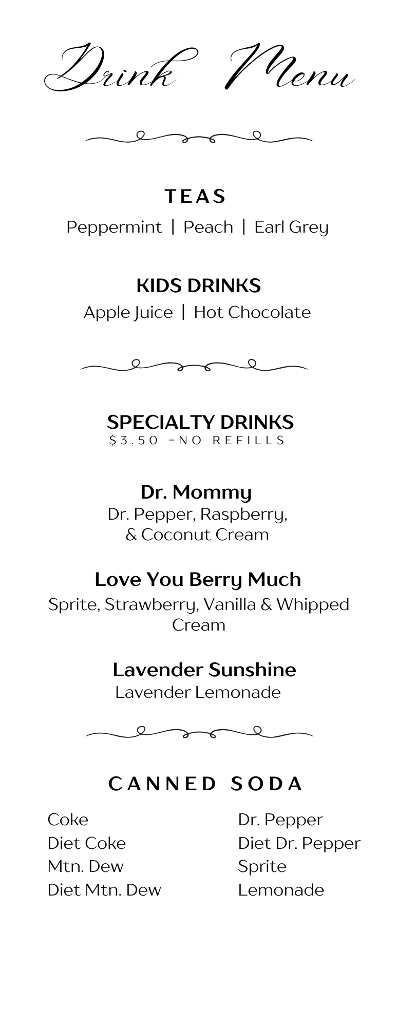 menu Items